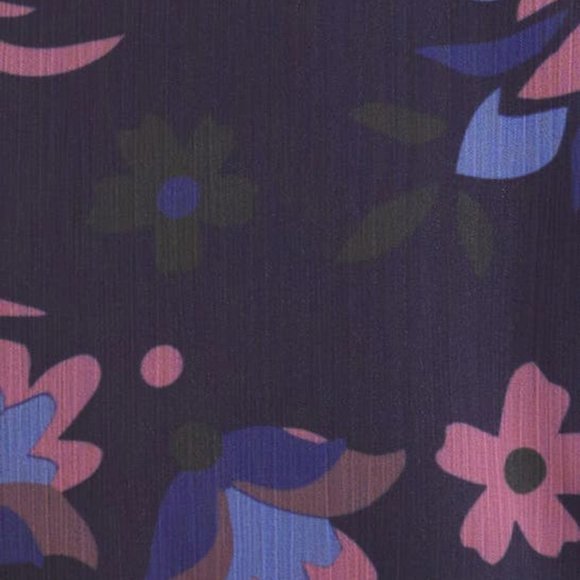 NWT Ted Baker London Stephanie Floral Print Keyhole Detail Blouse in Navy size 1 - Picture 9 of 9